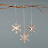 Simple Snowflake Wooden Ornaments