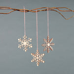 Simple Snowflake Wooden Ornaments