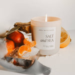 Salt and Sea 15 oz Soy Candle, Matte Jar