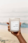 Salt and Sea 15 oz Soy Candle, Matte Jar