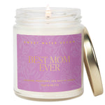 Best Mom Ever 9 oz Soy Candle with Gold Foil