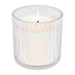 Love You Fluted Soy Candle - Ribbed Glass Jar